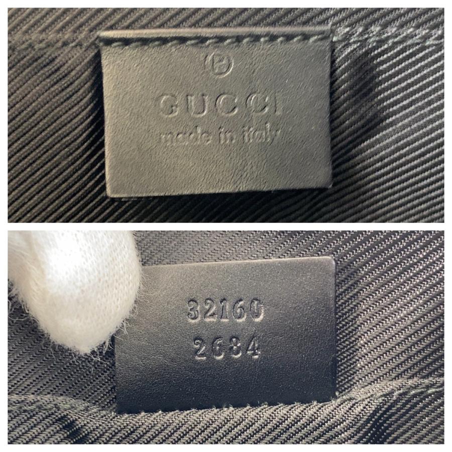 美品 グッチ GUCCI バッグ 32160 ショルダーバッグ GG キャンバス レザー カバン 鞄 レディース ブラック GUCCI（グッチ） ショルダーバッグ GGキャンバス/レザー ブラック
