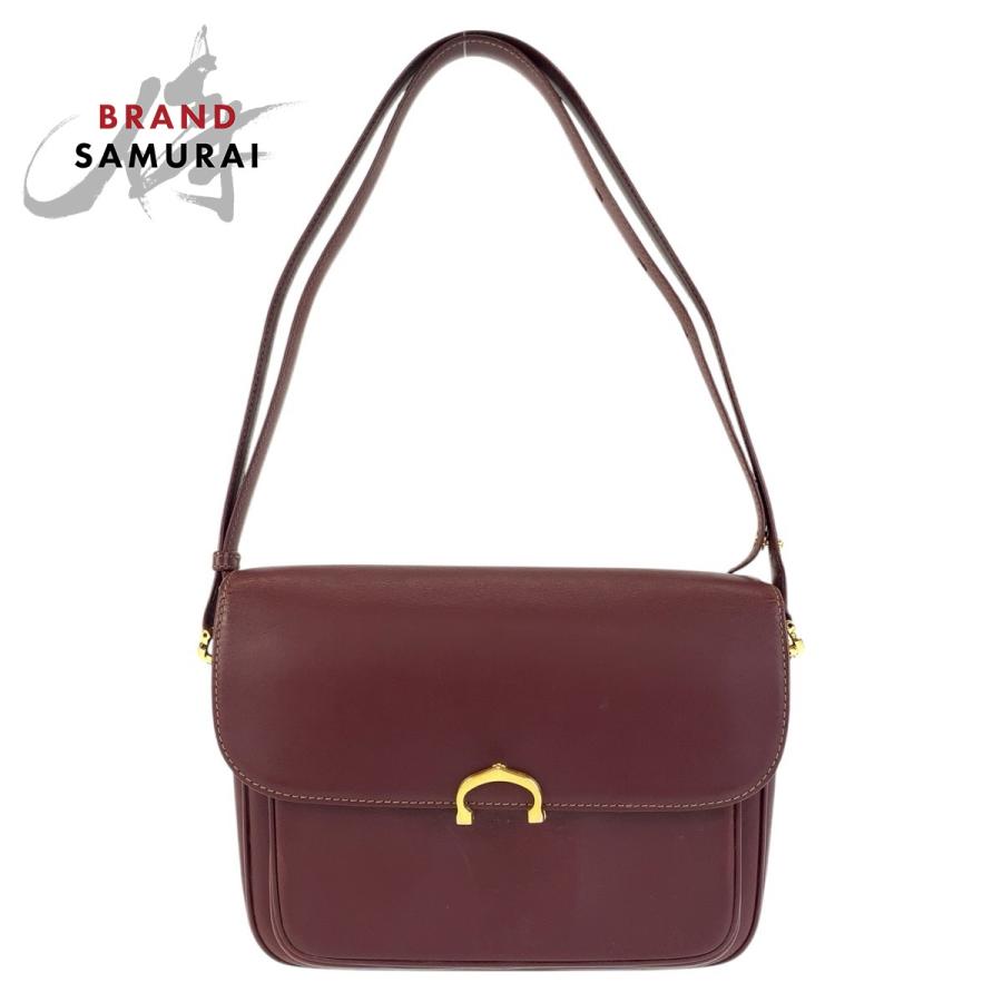 Cartier 美品 CARTIER カルティエ マストライン ボルドー