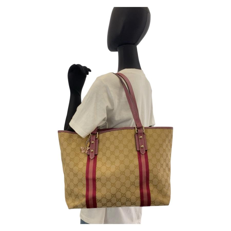 GUCCI（グッチ） シェリーライン ベージュ ピンク ゴールド金具 GG 