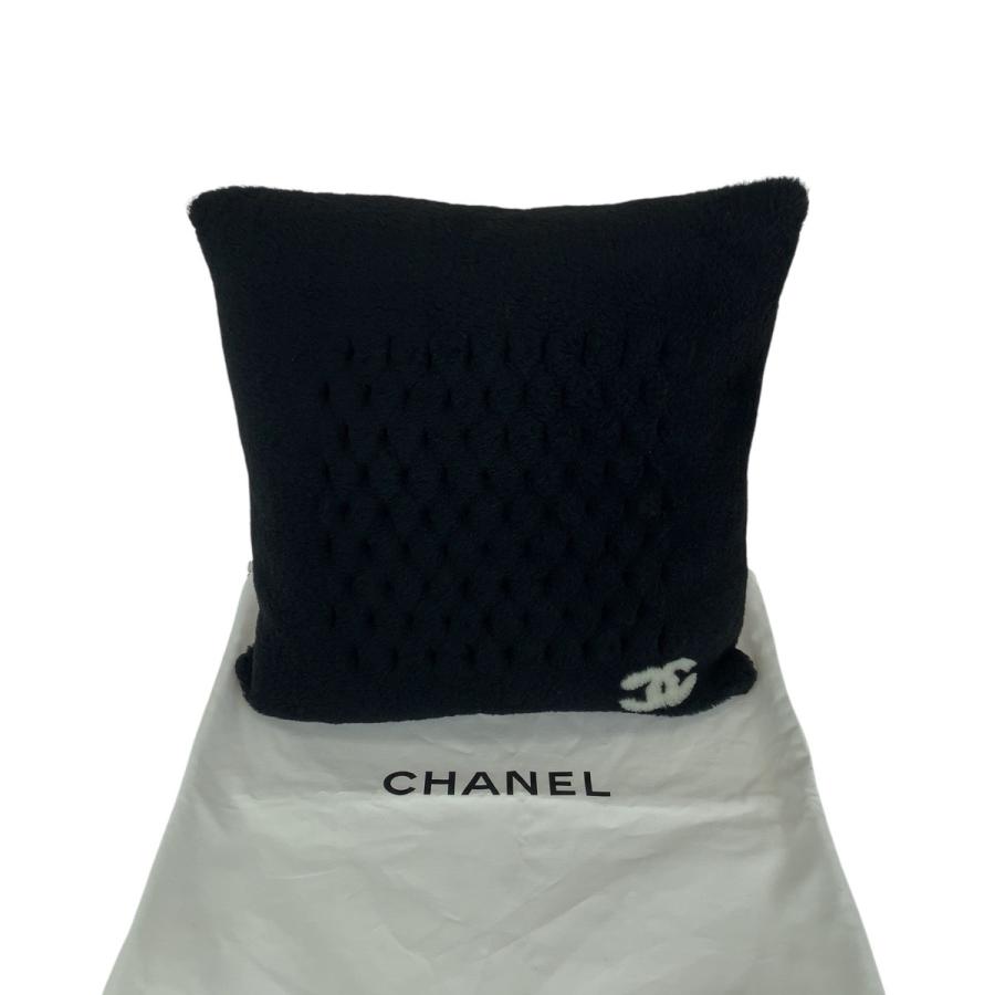 美品 CHANEL シャネル ココマーク ブラック 黒 ムートン/カシミヤ インテリア クッション 男女兼用 レディース 500137 | CHANEL | 09