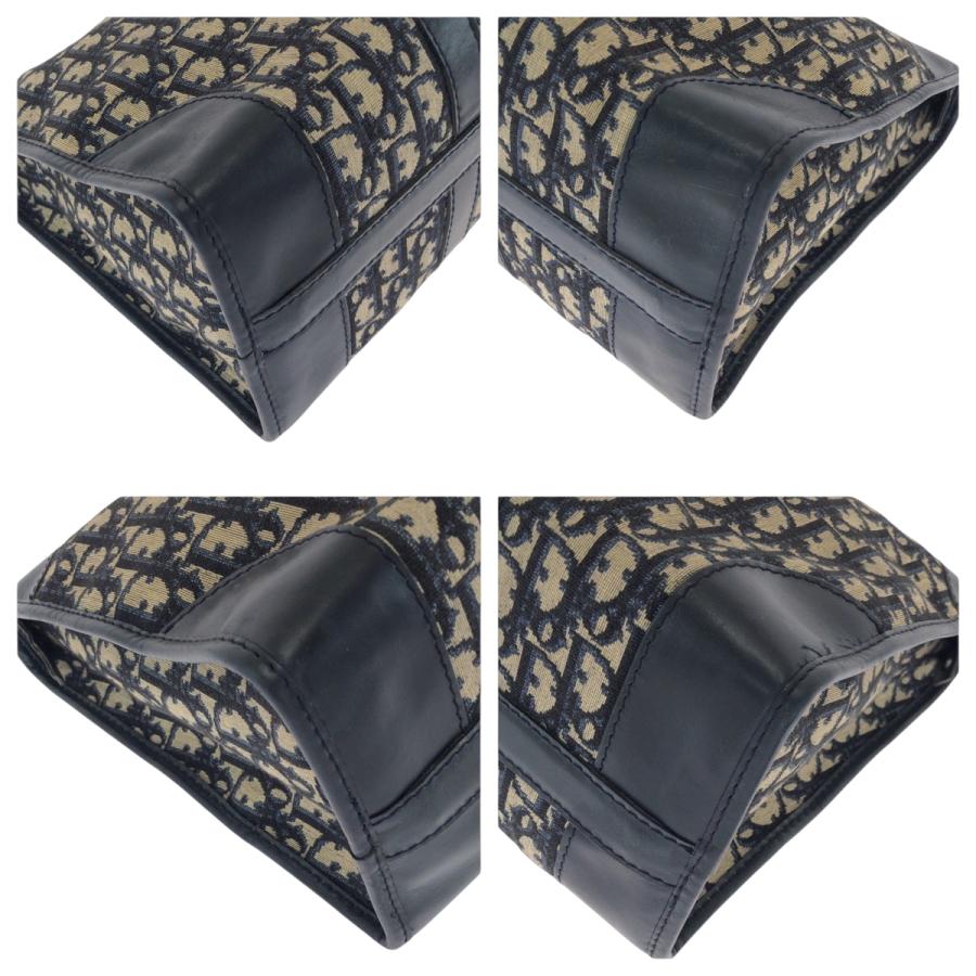 Dior ディオール トロッター ネイビー ベージュ ブラック ゴールド金具