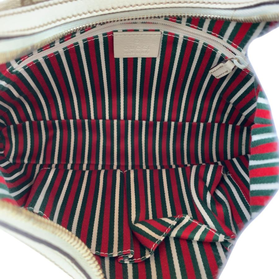 GUCCI（グッチ） 美品 インターロッキング ホワイト ブラウン ゴールド