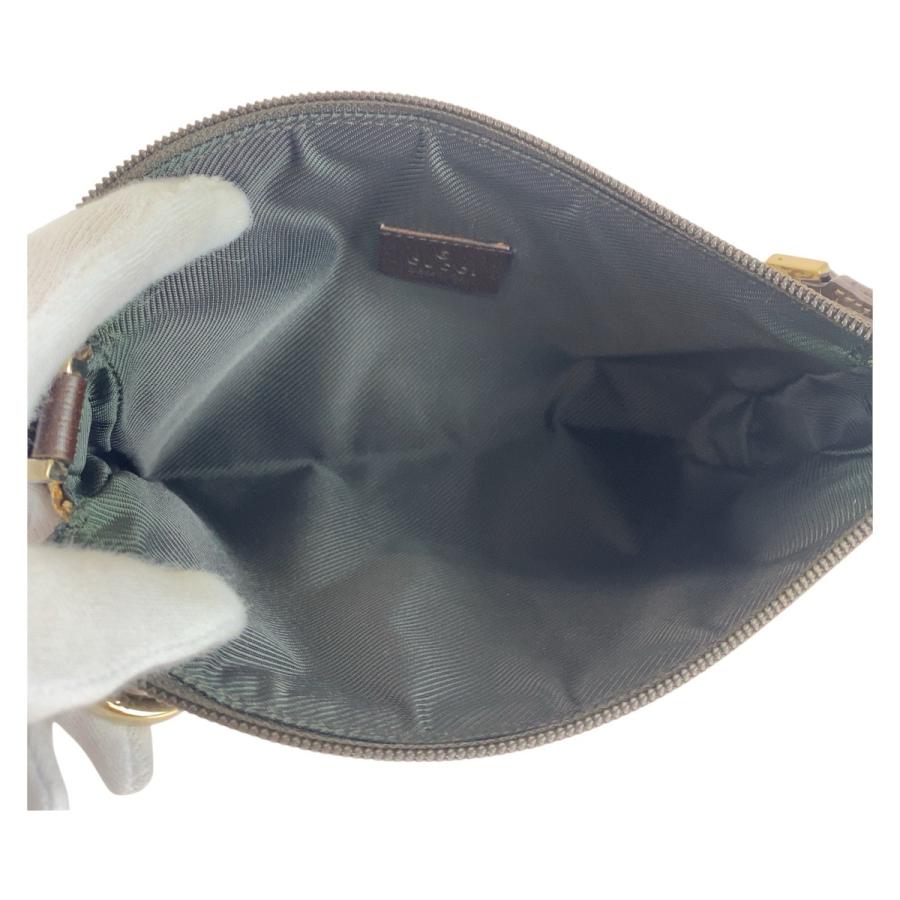 GUCCI（グッチ） 美品 ブラウン ゴールド金具 GGキャンバス/レザー