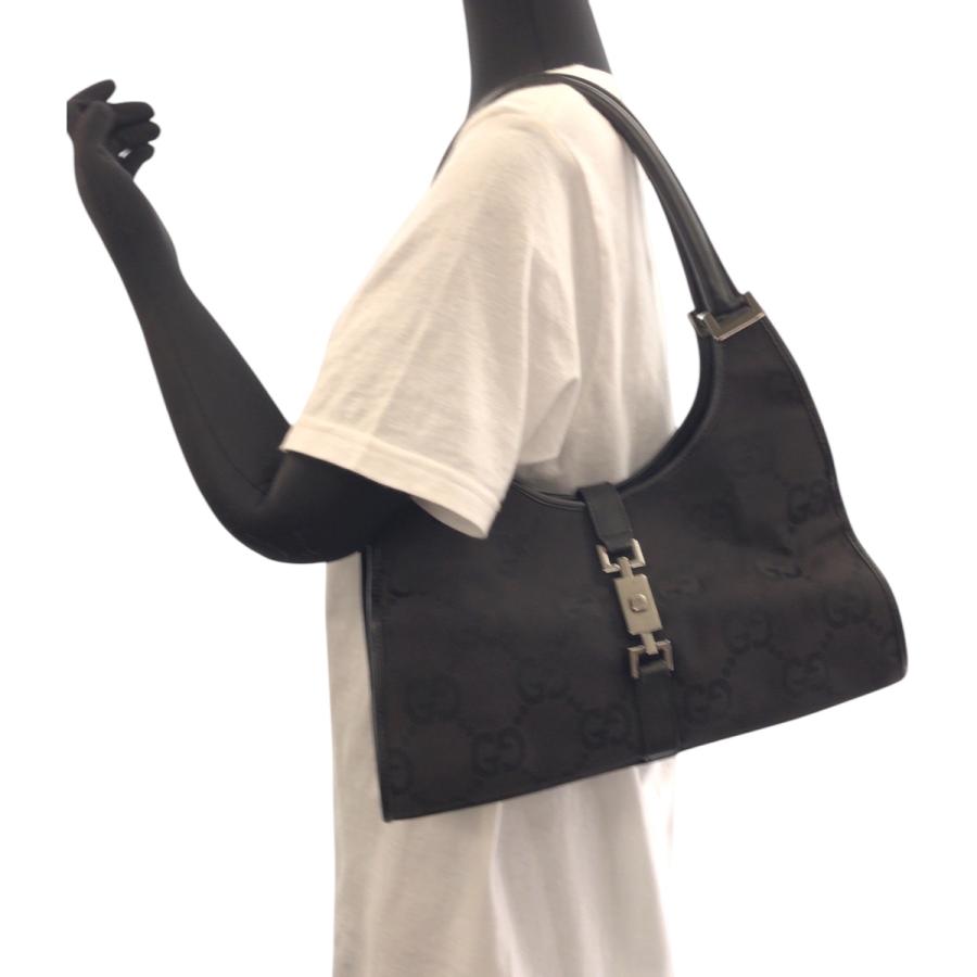 GUCCI（グッチ） 美品 ジャッキー ブラック 黒 シルバー金具 GG