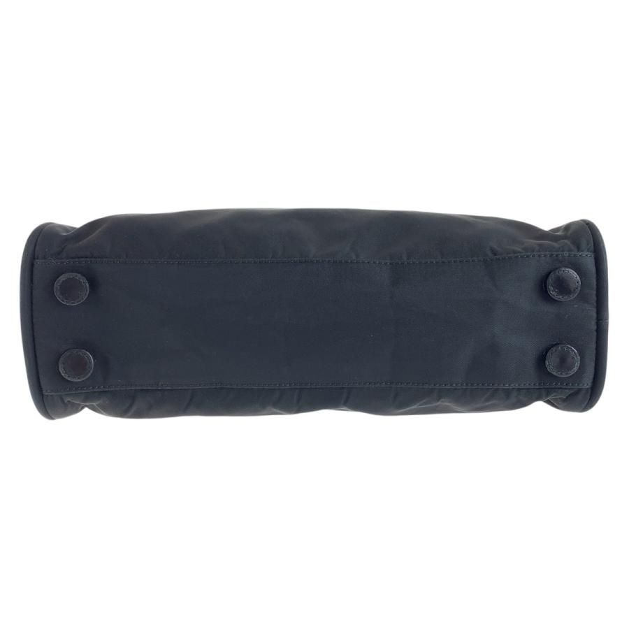 PRADA プラダ テスート 三角ロゴプレート ブラック 黒 シルバー金具 ナイロン トートバッグ ハンドバッグ レディース 500351 | PRADA | 09