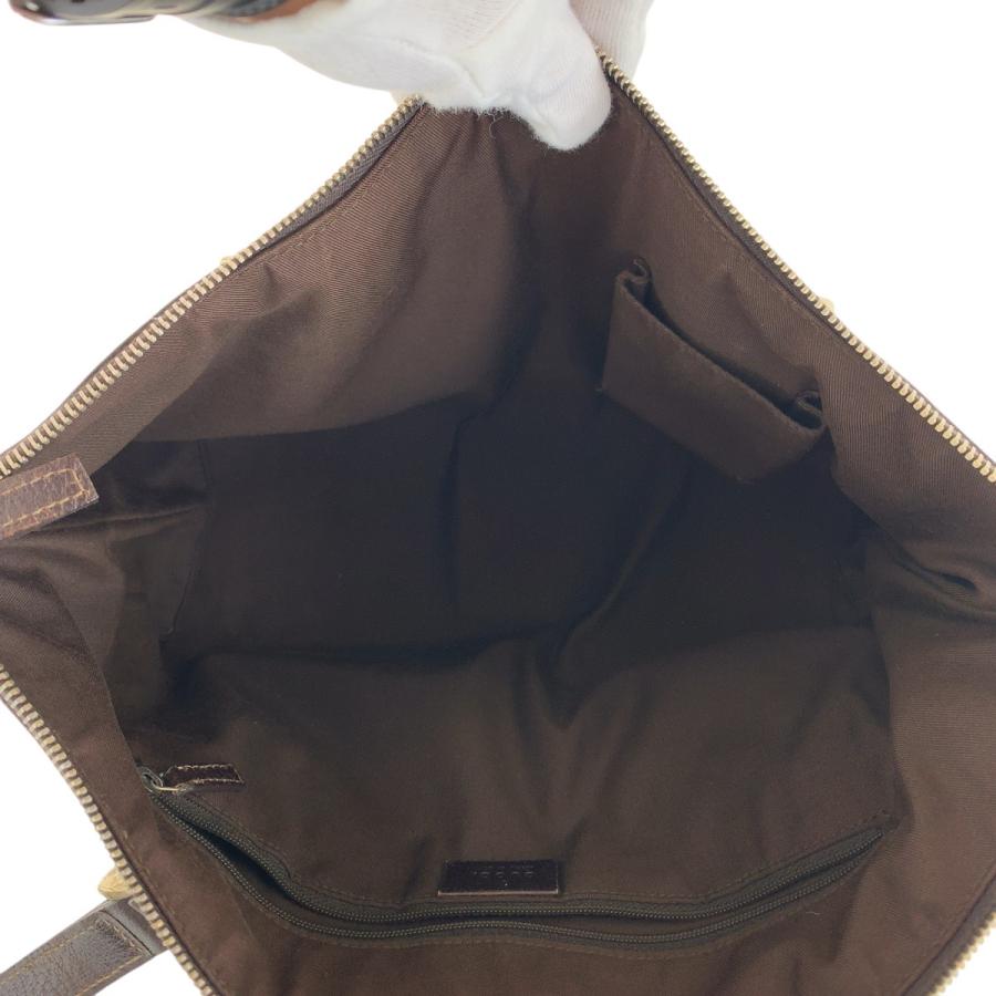 GUCCI（グッチ） ブラウン ゴールド金具 GGキャンバス/レザー 141470