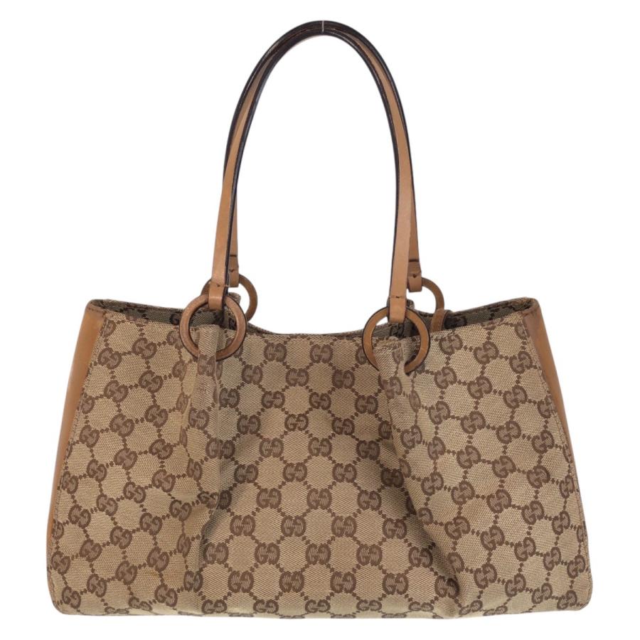 タ*カ様 GUCCI GGキャンバス バッグ ベージュ・ブラウン GUCCI キャンバスバッグ ベージュ/ブラウン GGキャンバス 美品