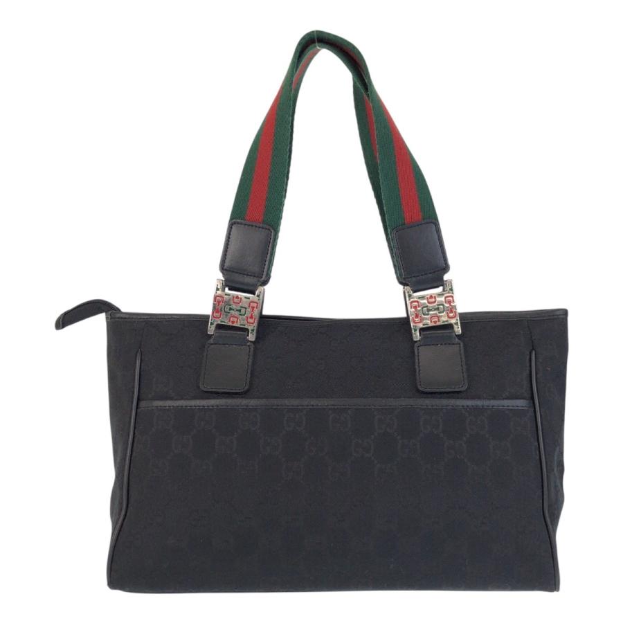 美品 GUCCI グッチ シェリーライン ブラック 黒 GGキャンバス