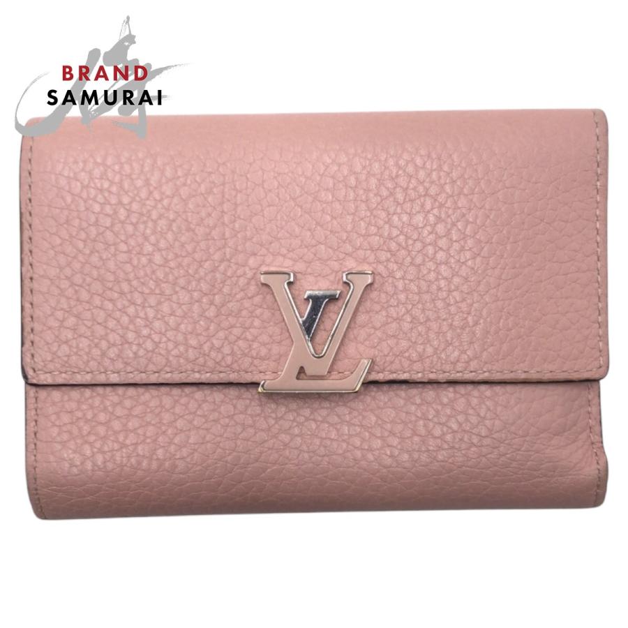 LOUIS VUITTON 美品 ルイヴィトン ポルトフォイユカプシーヌ ピンク  