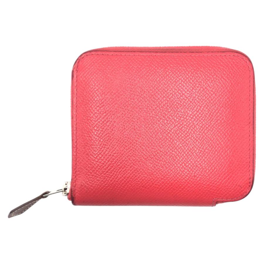 エルメス　アザップコンパクトシルクイン　ピンク　ヴォーエプソン　刻印Ａ HERMES（エルメス） 美品 アザップコンパクト シルクイン ピンク