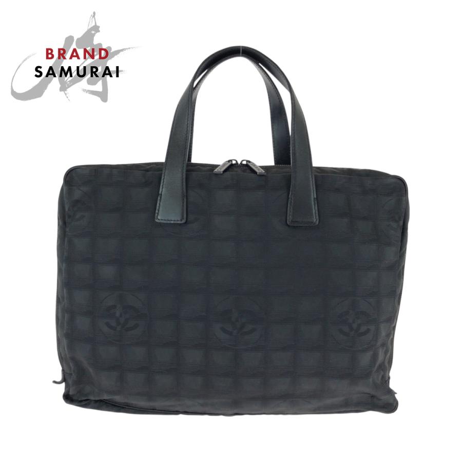 美品✨　シャネル　ニュートラベルライン　ビジネスバッグ　ココマーク　ブラック CHANEL シャネル ニュートラベルライン ココマーク ブラック 黒