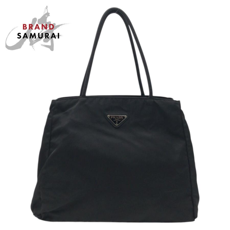 極美品✨ プラダ ホーボー ハンドバッグ テスートナイロン 三角ロゴ ブラック 極美品✨ プラダ ホーボー ハンドバッグ テスートナイロン 三角