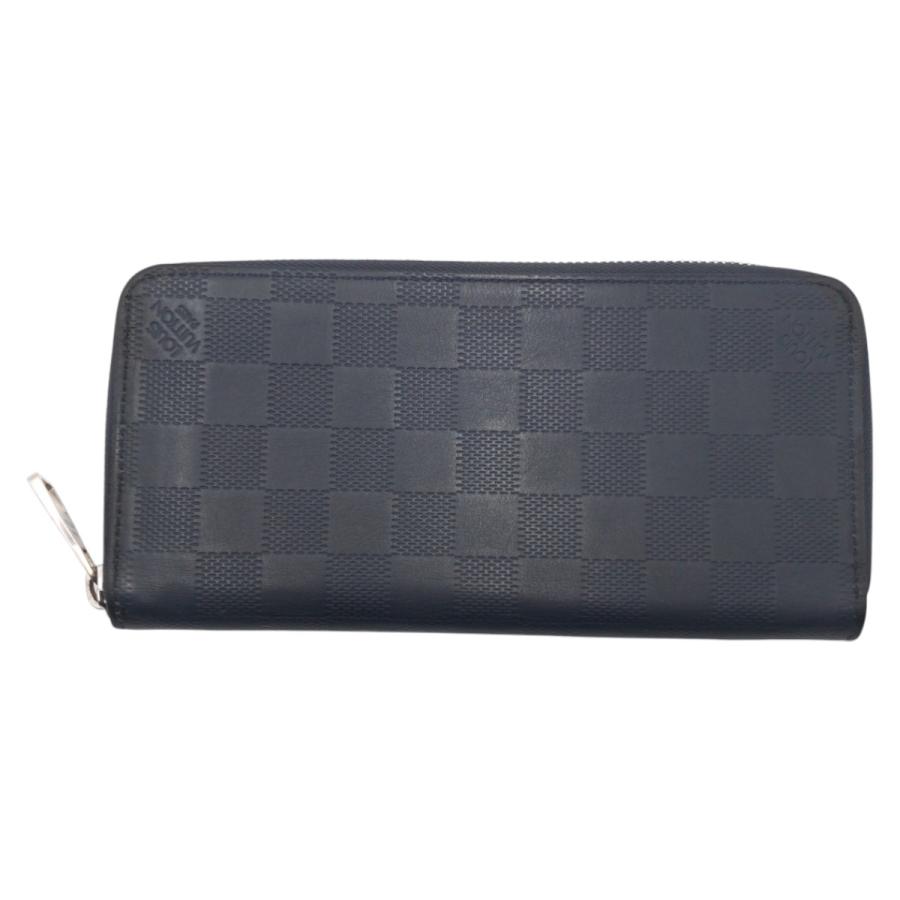 【美品】 ルイヴィトン　ジッピーヴェルティカル　ダミエアンフィニ　ネイビー LOUIS VUITTON 【美品】Louis Vuitton ダミエ アンフィニ ヴェル