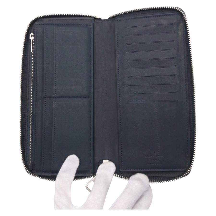 【美品】 ルイヴィトン　ジッピーヴェルティカル　ダミエアンフィニ　ネイビー LOUIS VUITTON 【美品】Louis Vuitton ダミエ アンフィニ ヴェル