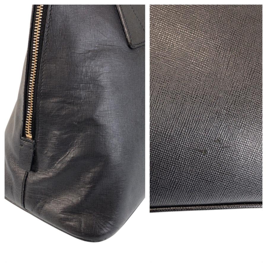 PRADA プラダ サフィアーノ ブラック 黒 ゴールド金具 レザー