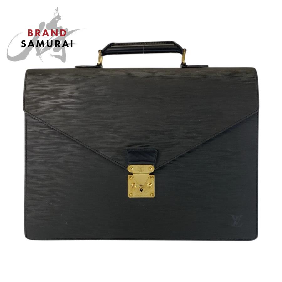 美品 LOUIS VUITTON ルイヴィトン エピ セルヴィエットコンセイエ ブラック 黒 M54422 ビジネスバッグ ブリーフケース メンズ 500780 | LOUIS VUITTON