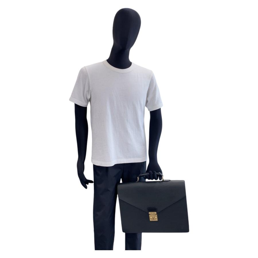 美品 LOUIS VUITTON ルイヴィトン エピ セルヴィエットコンセイエ ブラック 黒 M54422 ビジネスバッグ ブリーフケース メンズ 500780 | LOUIS VUITTON | 06