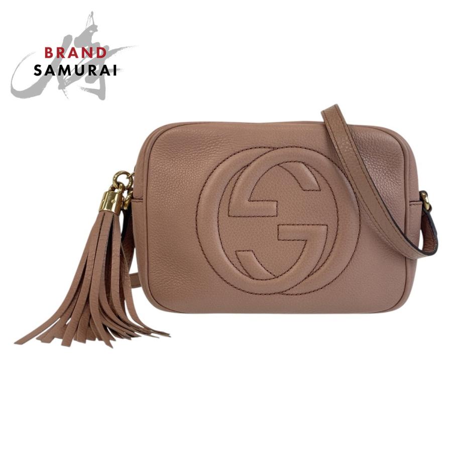 GUCCI グッチ ソーホー ピンクベージュ ゴールド金具 レザー 303364 ショルダーバッグ ポシェット レディース 500818 | GUCCI