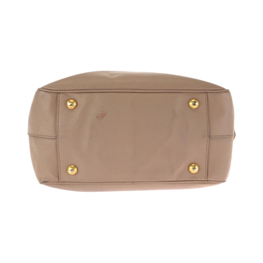 美品 PRADA プラダ サフィアーノ ピンク ホワイト ゴールド金具 レザー ショルダーバッグ ハンドバッグ 2way レディース 500826