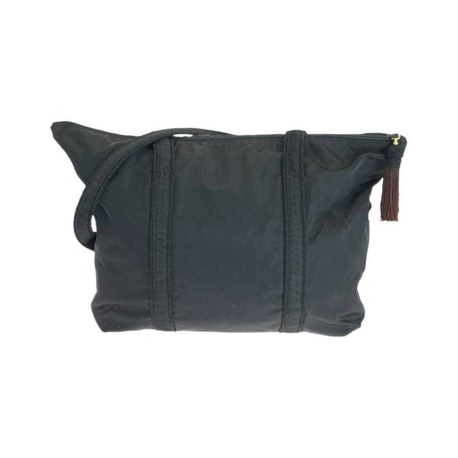 【良品】プラダ　テスート ナイロン トートバッグ ロゴ刺繍 黒　肩掛け　大容量 PRADA プラダ ナイロン ロゴ 刺繍 トートバッグ ショルダーバッグ