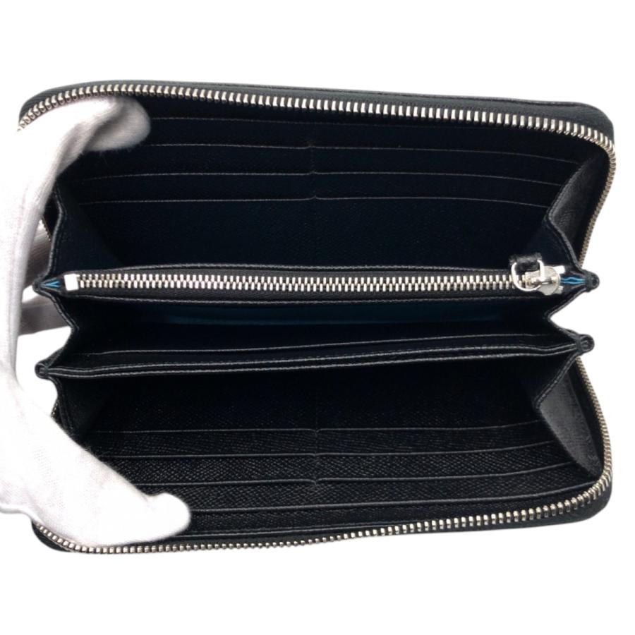BVLGARI（ブルガリ） 美品 ブラック 黒 レザー 長財布 ロング