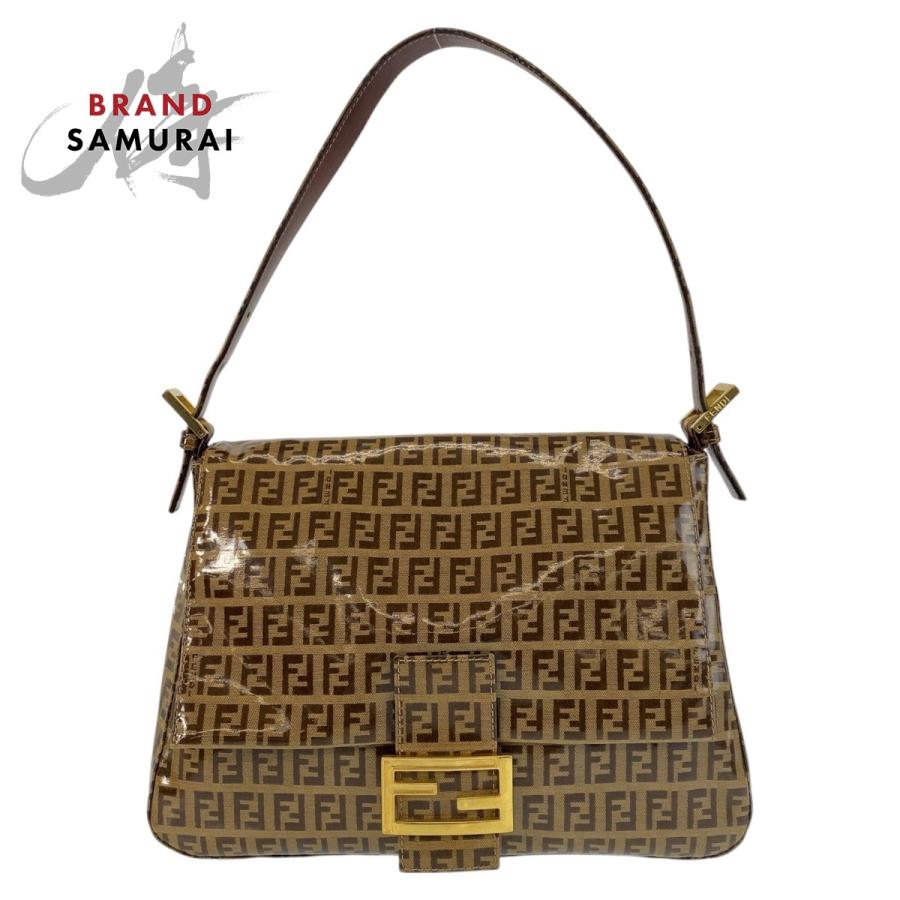 FENDI（フェンディ） 美品 ズッキーノ マンマバケット ブラウン