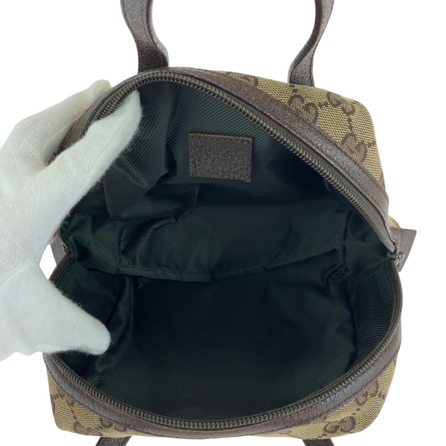 GUCCI グッチ ベージュ ブラウン シルバー金具 GGキャンバス