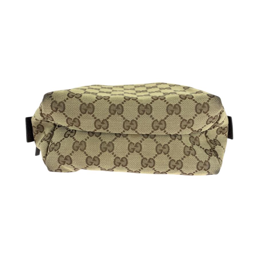 GUCCI（グッチ） ベージュ ブラウン シルバー金具 GGキャンバス 124542