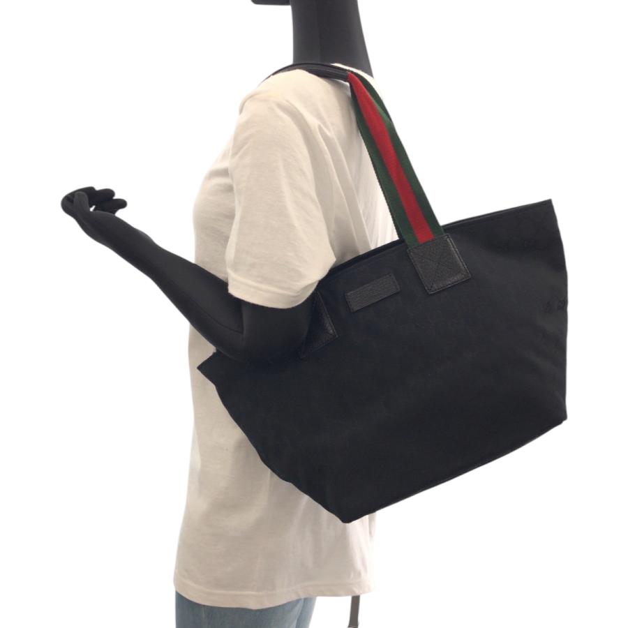 GUCCI（グッチ） 美品 シェリーライン ブラック 黒 シルバー金具 GG