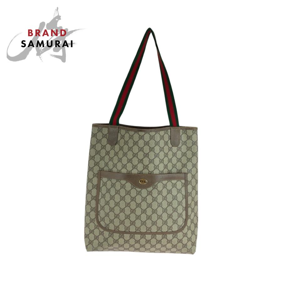 GUCCI グッチ ヴィンテージ オールドグッチ シェリーライン ベージュ 