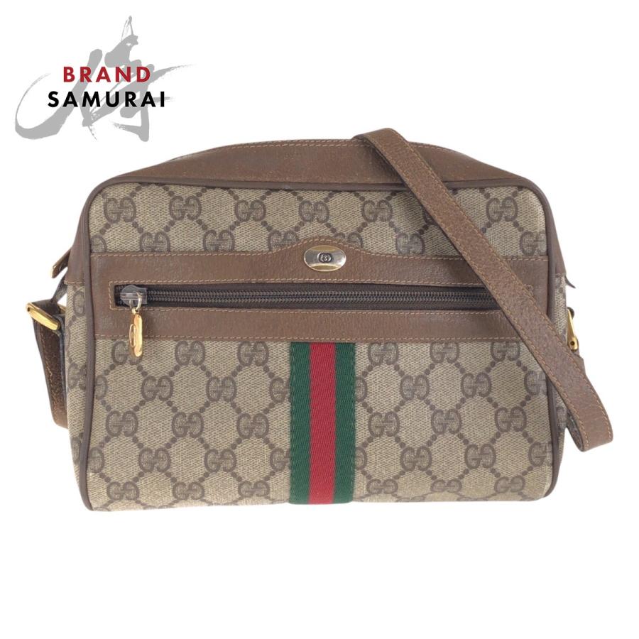 GUCCI】ショルダーバッグシェリーラインGGスプリームブラウン