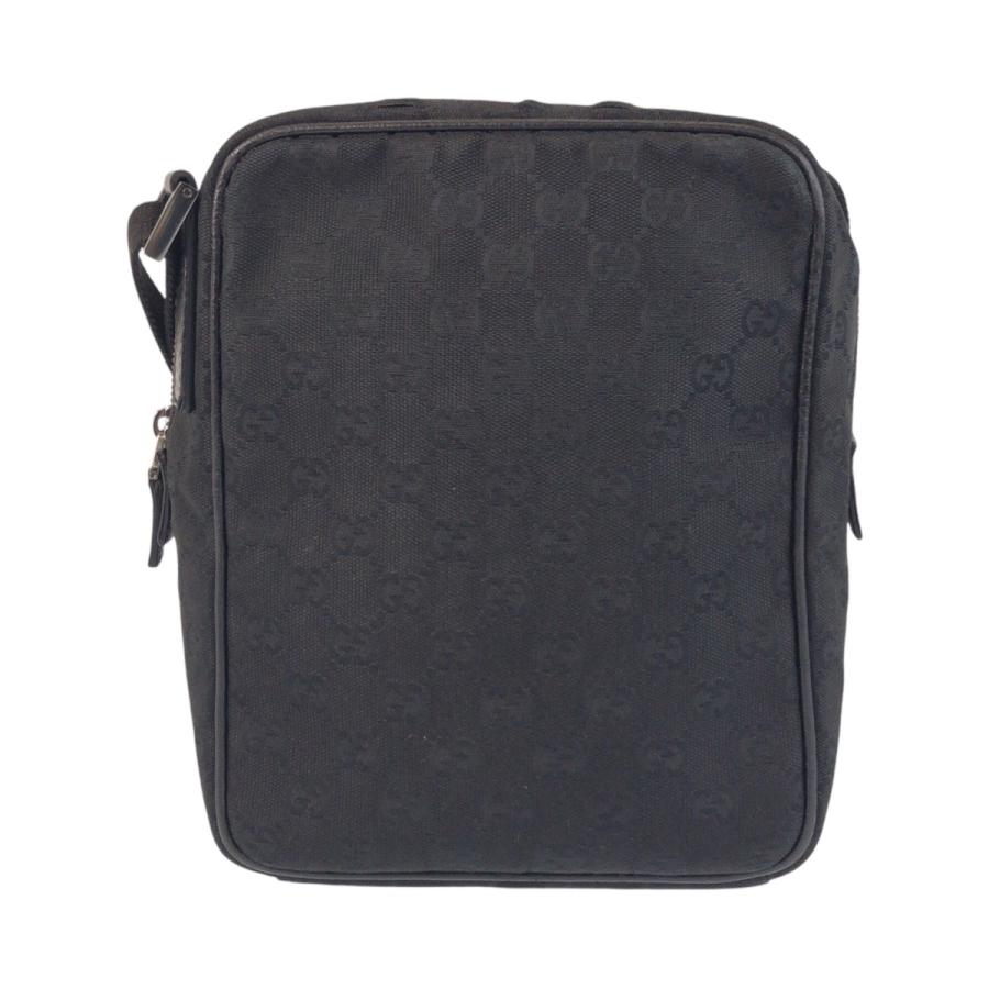 美品 GUCCI グッチ ブラック 黒 GGキャンバス 122759 ショルダーバッグ  ポシェット レディース 501066 | GUCCI | 01