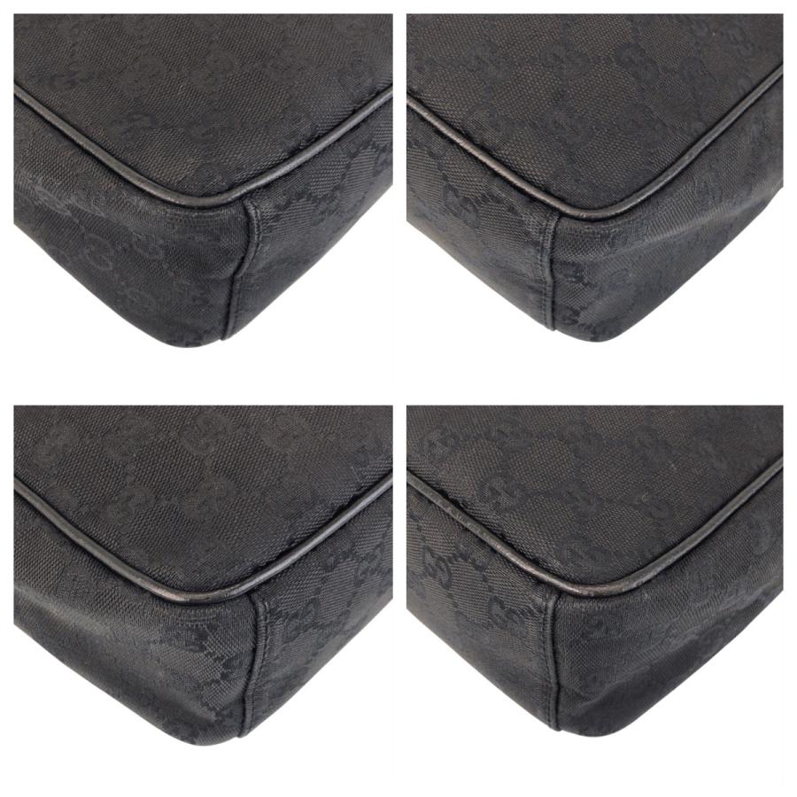 美品 GUCCI グッチ ブラック 黒 GGキャンバス 122759 ショルダーバッグ  ポシェット レディース 501066 | GUCCI | 02