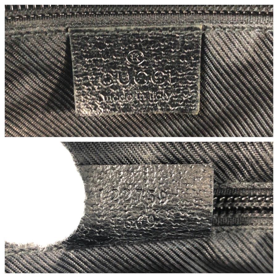美品 GUCCI グッチ ブラック 黒 GGキャンバス 122759 ショルダーバッグ  ポシェット レディース 501066 | GUCCI | 03