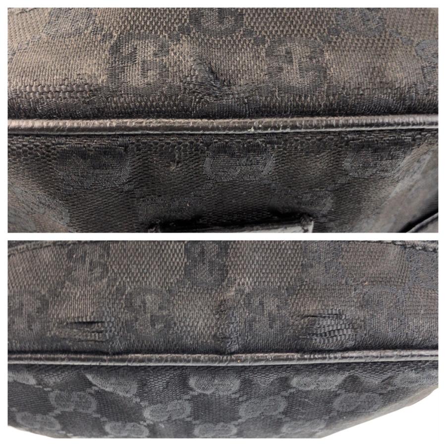 美品 GUCCI グッチ ブラック 黒 GGキャンバス 122759 ショルダーバッグ  ポシェット レディース 501066 | GUCCI | 04