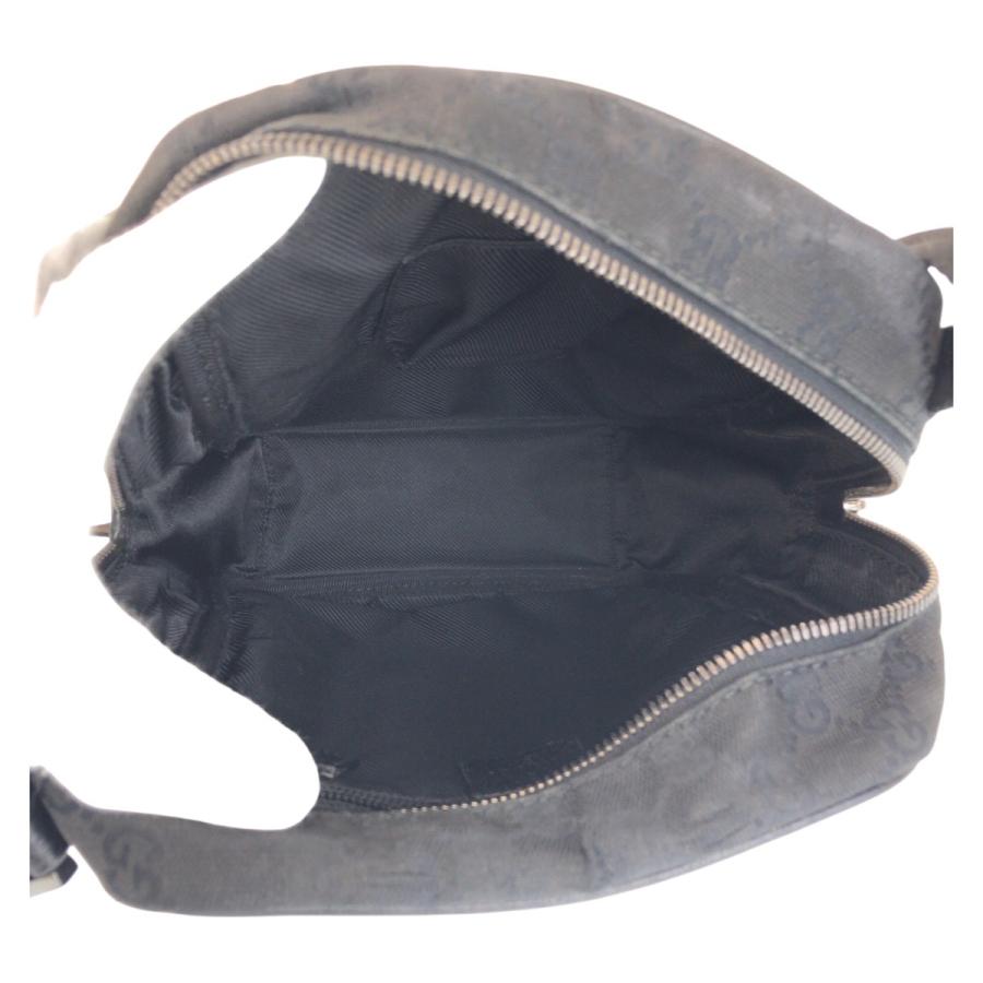 美品 GUCCI グッチ ブラック 黒 GGキャンバス 122759 ショルダーバッグ  ポシェット レディース 501066 | GUCCI | 07