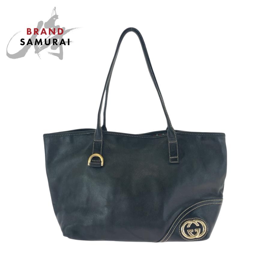 GUCCI 美品 グッチ ニューブリット ブラック 黒 ゴールド金具