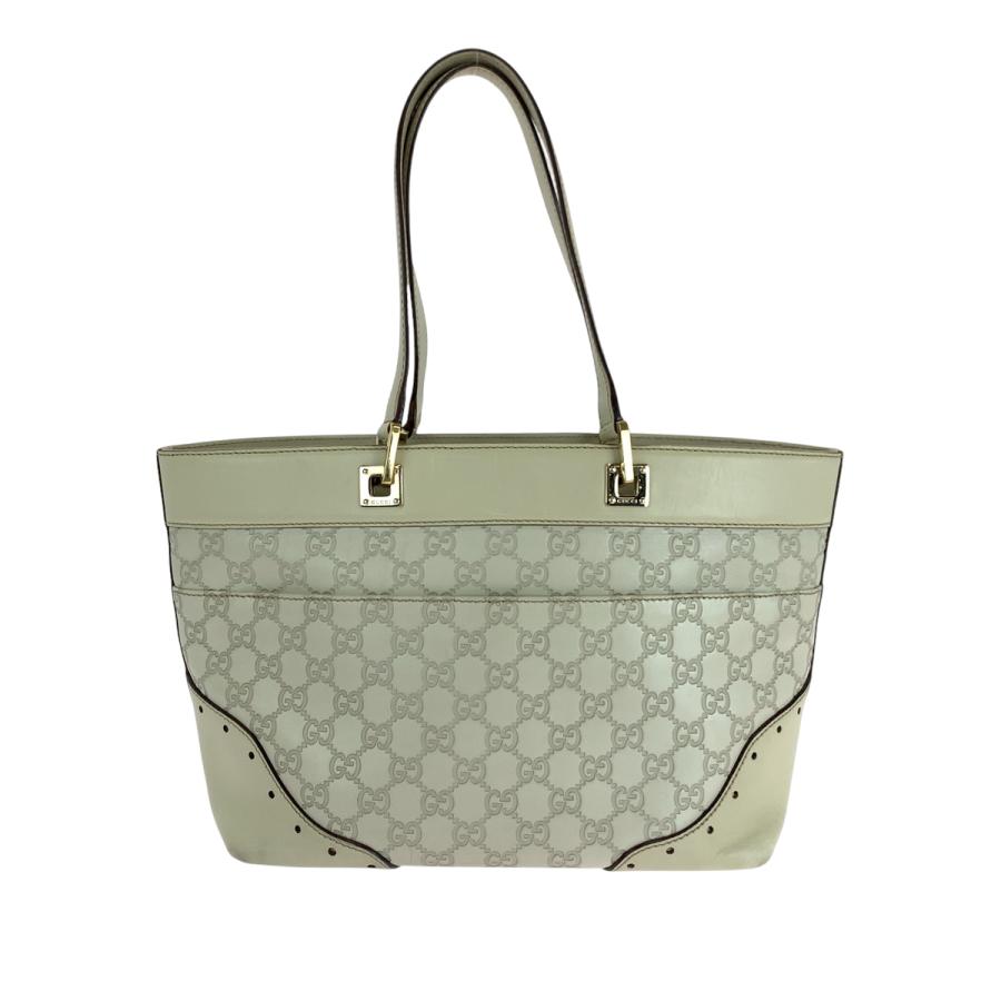 GUCCI（グッチ） 美品 グッチシマ アイボリー ゴールド金具 レザー
