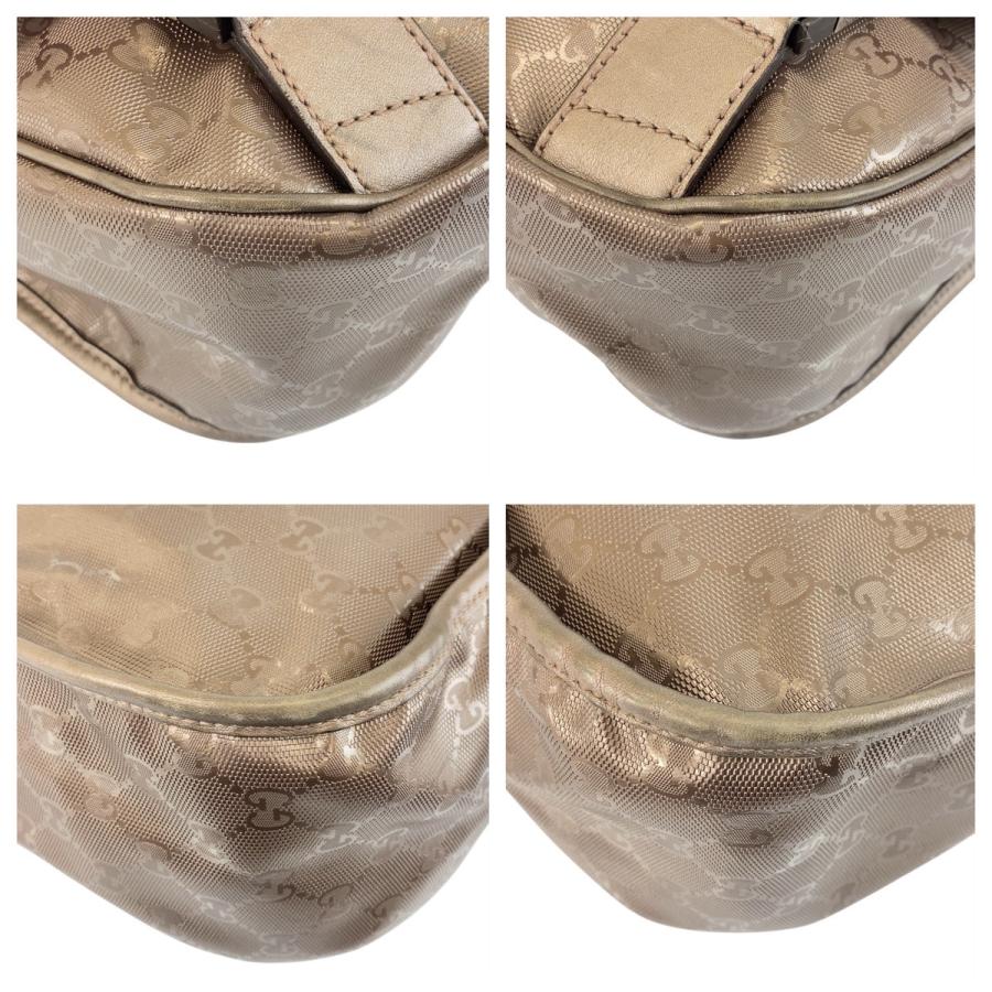 GUCCI インプリメ メッセンジャーバッグ GG メタリック ショルダー