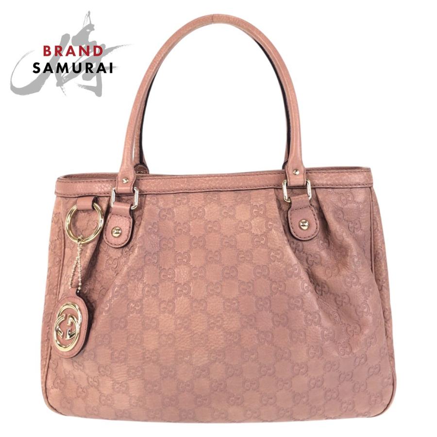 GUCCI 美品 グッチ グッチシマ スーキー ピンクベージュ