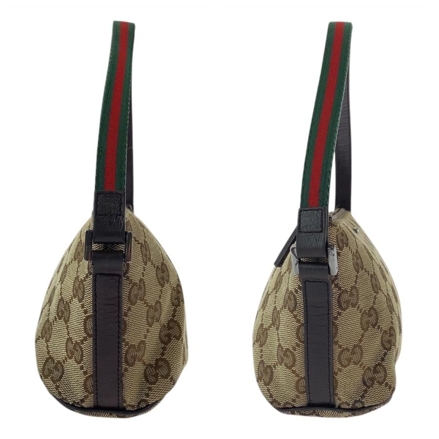 GUCCI 美品 グッチ シェリーライン ベージュ ブラウン GGキャンバス  