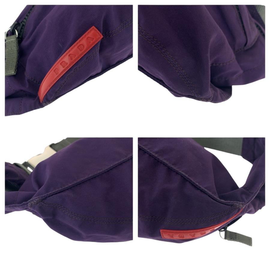 PRADA（プラダ） プラダスポーツ ロゴ パープル グレー シルバー金具