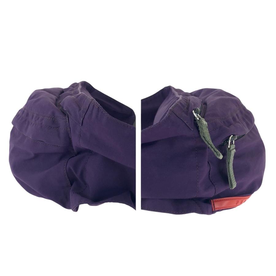 PRADA SPORTS プラダスポーツ ボディーバック　ナイロン PRADA（プラダ） プラダスポーツ ロゴ パープル グレー シルバー金具