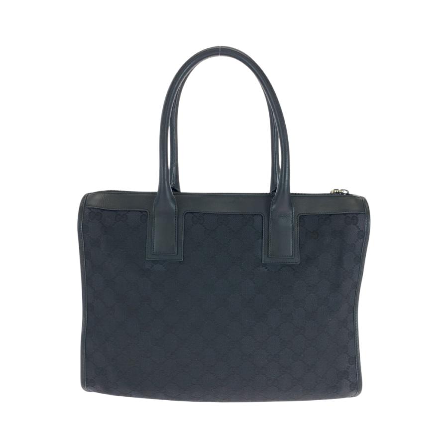 GUCCI（グッチ） 美品 ブラック 黒 シルバー金具 GGキャンバス 000