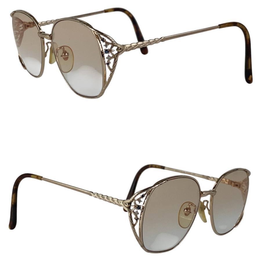 FENDI フェンディ クリア ゴールド金具 ガラス/メタル/ラインストーン FE-9401 54□15-135 メガネフレーム レディース 501210 | FENDI | 03