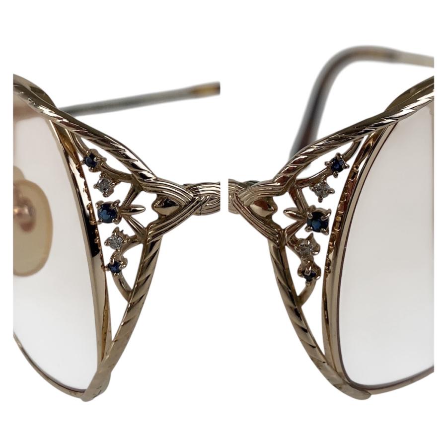 FENDI フェンディ クリア ゴールド金具 ガラス/メタル/ラインストーン FE-9401 54□15-135 メガネフレーム レディース 501210 | FENDI | 07