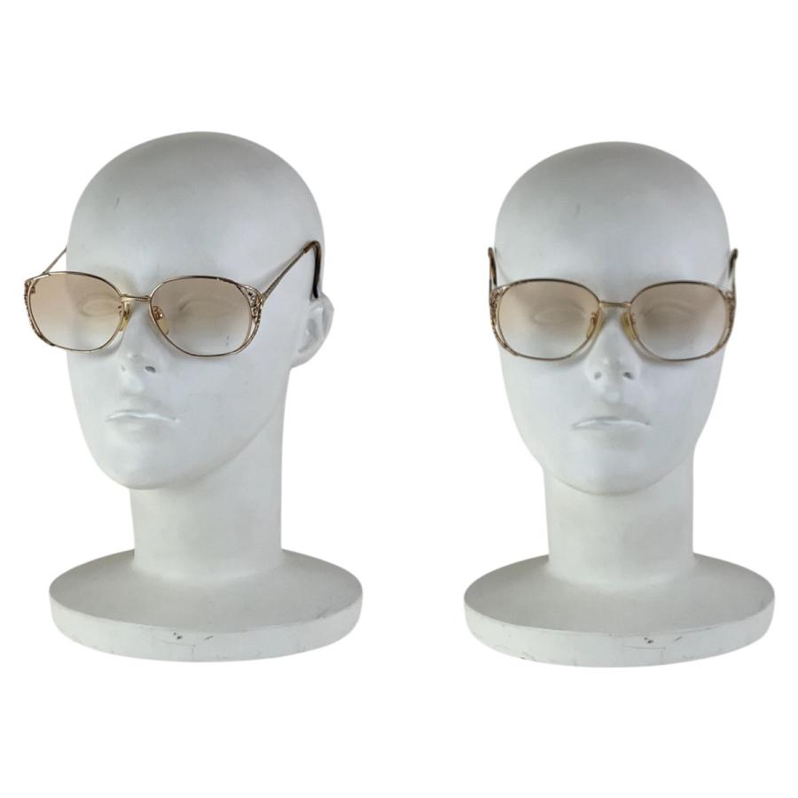 FENDI フェンディ クリア ゴールド金具 ガラス/メタル/ラインストーン FE-9401 54□15-135 メガネフレーム レディース 501210 | FENDI | 08