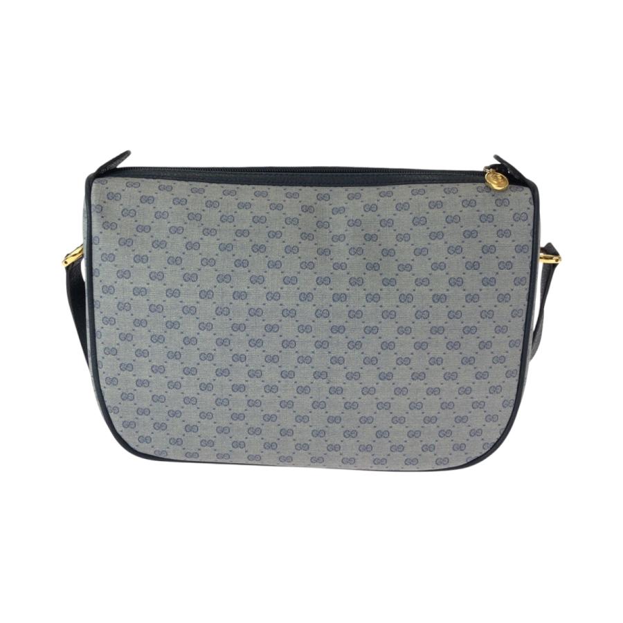 GUCCI（グッチ） 美品 オールドグッチ グレー ネイビー ゴールド金具
