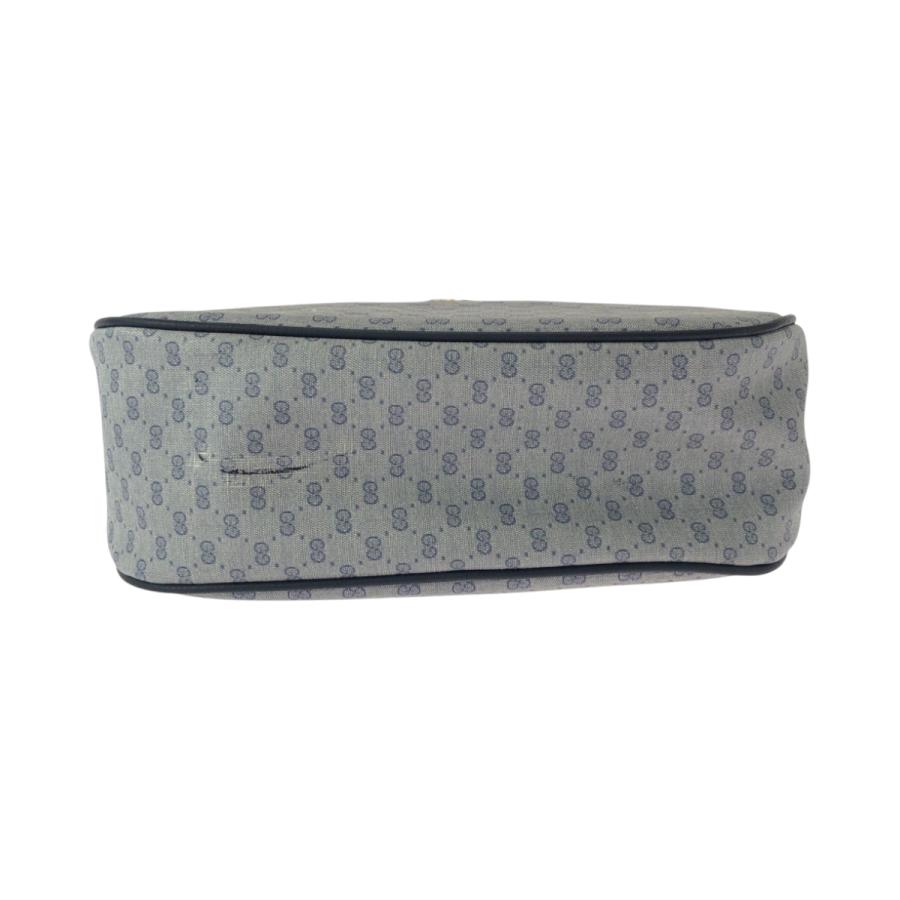GUCCI（グッチ） 美品 オールドグッチ グレー ネイビー ゴールド金具