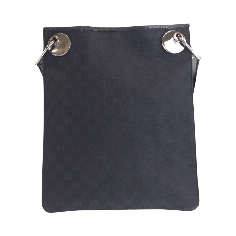 GUCCI（グッチ） ブラック 黒 シルバー金具 GGキャンバス/レザー 